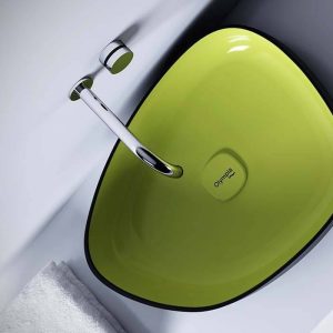 کاسه روشویی المپیا مدل MET42550NV مشکی سبز