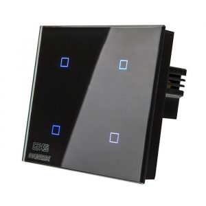 کلید لمسی کریستال گلدور چهارپل مدل ACE 4Gang