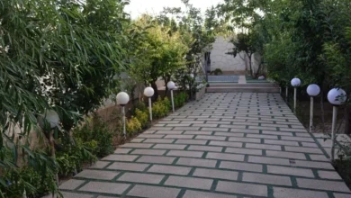 فضاسازی حیاط ویلا
